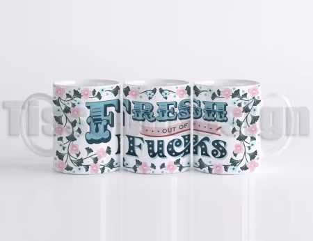 Mugg Fresh out of f*cks – gör vardagen lite mer personlig!