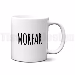 Mugg till pappa, morfar, farfar och bonuspappa – personlig present med kärlek
