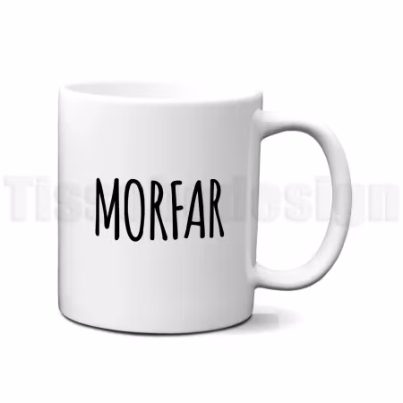 Mugg till pappa, morfar, farfar och bonuspappa – personlig present med kärlek