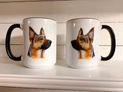 Mugg – schäfer i naturtrogen illustration