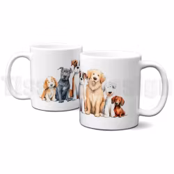 Mugg – välj dina egna hundar som personligt motiv
