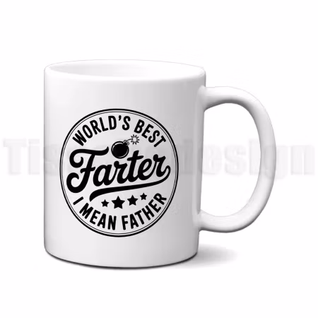 Mugg World’s Best Farter I Mean Father – rolig present till pappa!