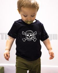 Barn T-shirt Med Tryck Piratmotiv