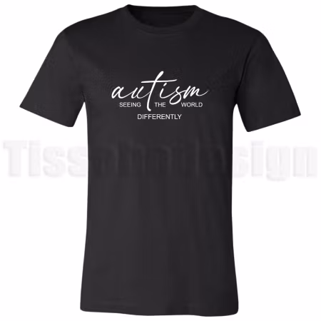 T-shirt Autism – seeing the world differently med stolthet