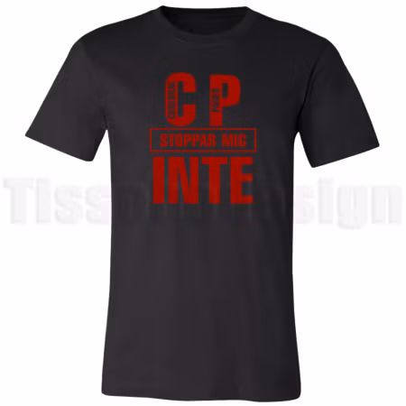 T-shirt CP stoppar mig inte – stolthet, styrka och jävlar anamma