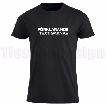 T-shirt Förklarande text saknas – enkel humor som säger allt!