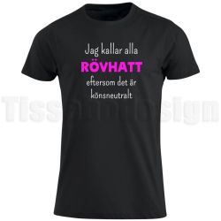T-shirt rövhatt/rövhattar – könsneutral humor med edge