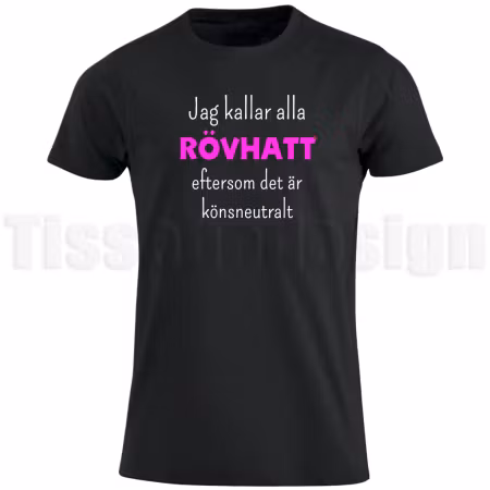 T-shirt rövhatt/rövhattar – könsneutral humor med edge