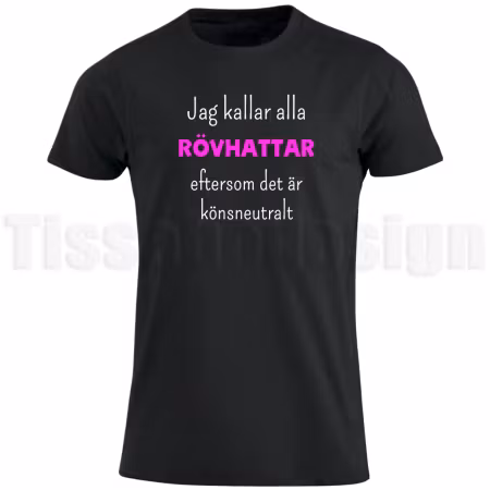 T-shirt rövhatt/rövhattar – könsneutral humor med edge
