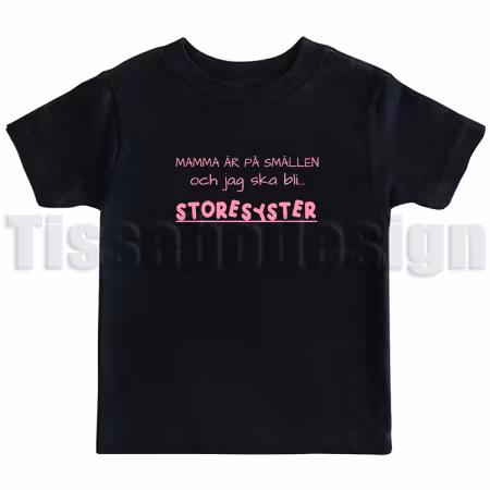 Barn T-shirt För Blivande Storasyskon