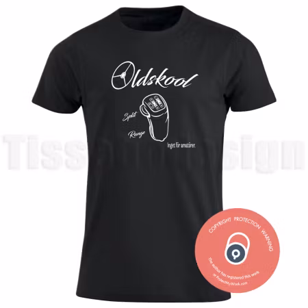 T-shirt Oldskool – split range med attityd