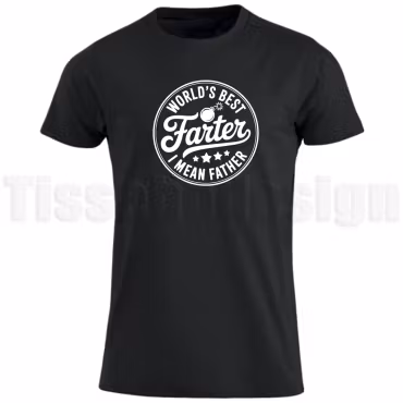 T-shirt World’s Best Farter I Mean Father – en rolig hyllning till pappas humor!