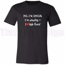 T-shirt Yes, I'm special – en hyllning till att vara fantastisk precis som man är