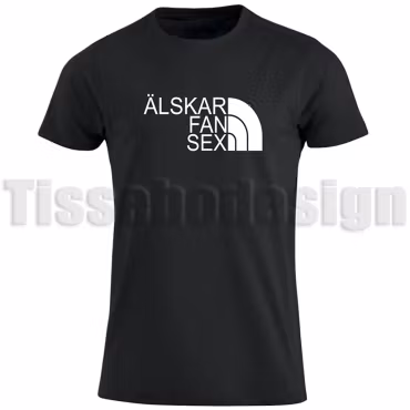 T-shirt Älskar fan sex – gör fikat lite extra personligt!