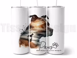 20 oz Tumbler - Termomugg Med tryck – American Staffy Motiv