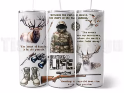 Tumbler Hunting Life – 20 oz (ca 600 ml)
