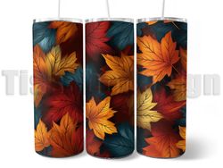 20 oz Tumbler - Termomugg Med Tryck - Vackra Höstfärger