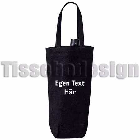 Vinpåse / Flaskpåse Med Tryck - Egen Text Här