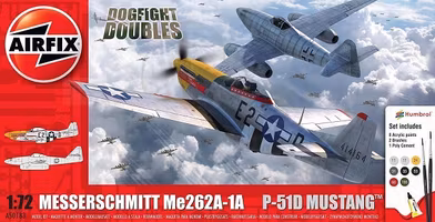 Airfix Messerschmitt Me 262A & P-51D Mustang Dogfight Giftset