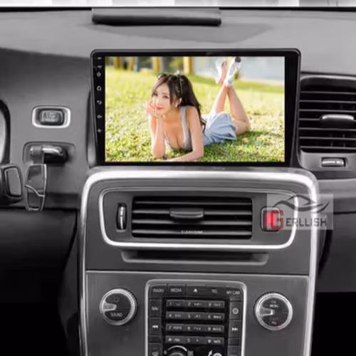 9" android 12, bilstereo  Volvo v60 , s60 (2014--2017)gps carplay android auto blåtand rds Dsp RAM:4GB,  ROM: 64GB, 4G LTE + gratis backkamera
