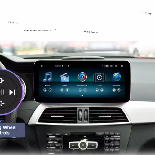 12.3" android 12 .Bilstereo Mercedes Benz C-Class W204  2011-- 2013  Original NTG 4.5 system gps  carplay android auto blåtand rds Dsp RAM :8GB, ROM:128GB,4G LTE