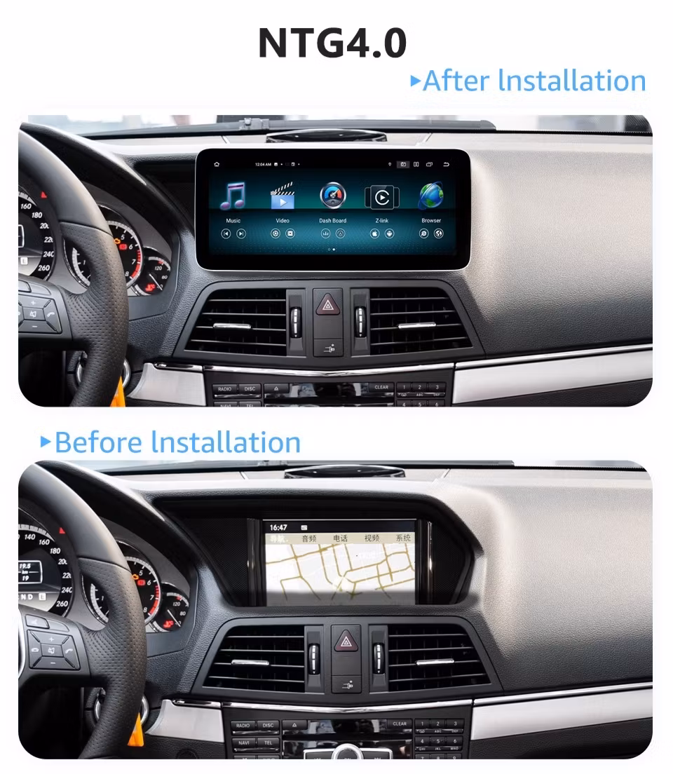 12.3" android 12 bilstereo Mercedes Benz  E-Class c207 w207 A207 NTG4.0 system (2009--2012) gps  carplay android auto dsp wifi  RAM:8GB,ROM:128GB   4G LTE