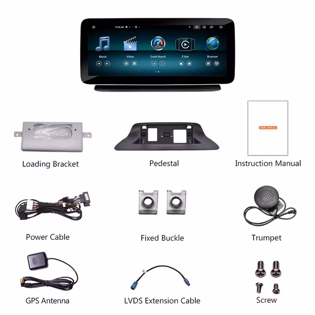 12.3" android 12 bilstereo   Mercedes Benz CLS-Class W218  2014--2017 Original NTG 5.0 system gps carplay android auto blåtand rds wifi ROM: 128GB  RAM:8GB 4G LTE