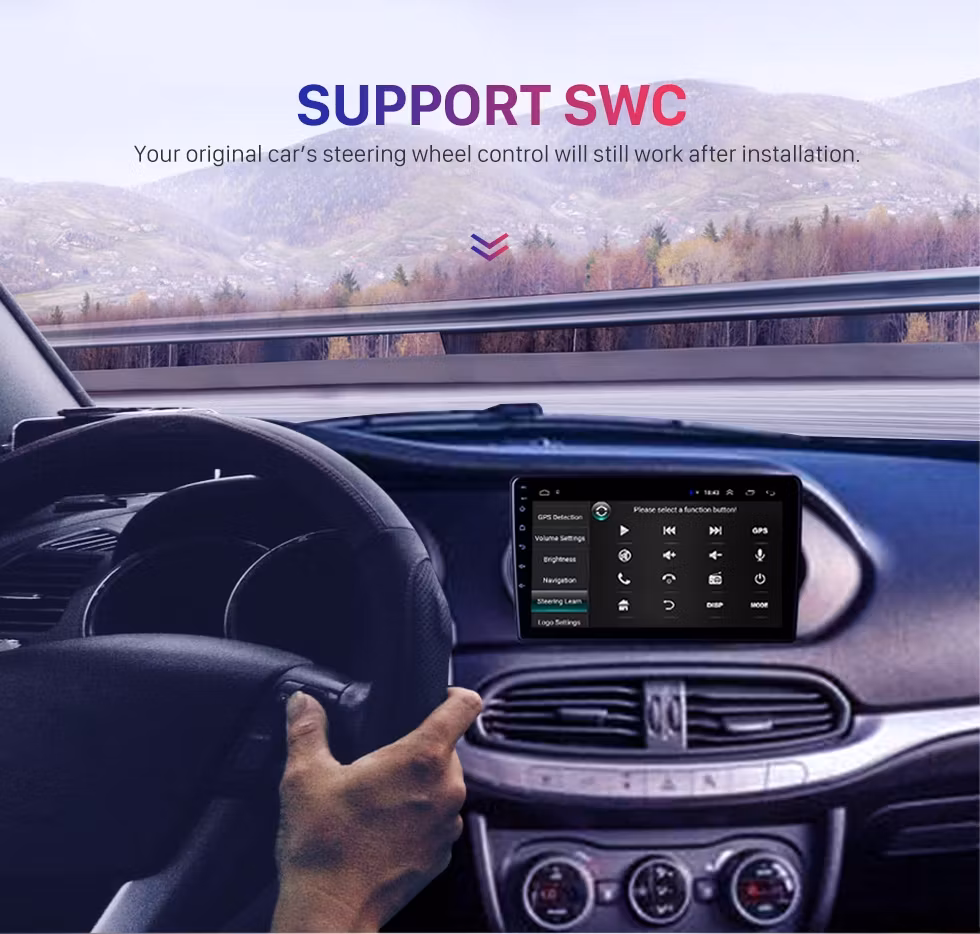 9" android 12 bilstereo  Fiat Tipo (2015--2020) gps wifi carplay android auto blåtand rds Dsp RAM:8GB,  ROM: 128GB, 4G LTE