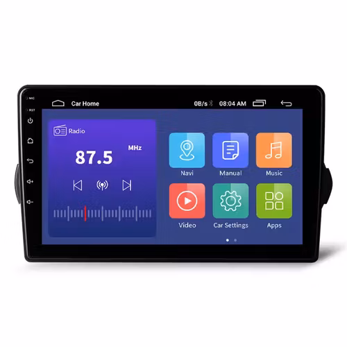 9" android 12 bilstereo  Fiat Tipo (2015--2020) gps wifi carplay android auto blåtand rds Dsp RAM:8GB,  ROM: 128GB, 4G LTE