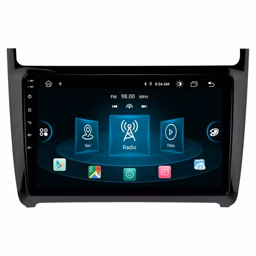 9" android 13 bilstereo VW polo ( 2008--2020) gps wifi carplay android auto blåtand wifi  rds Dsp RAM:8GB,ROM: 128GB  4G  LTE
