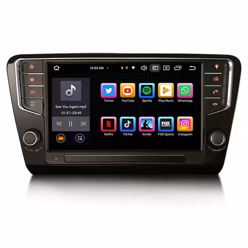 7" android 13 bilstereo SKODA Octavia MK III 2014~2018, gps wifi carplay android auto blåtand rds Dsp RAM:8GB, ROM:128GB,4G LTE
