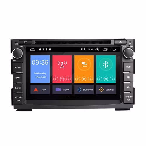 7"android 12 bil dvd spelare  Kia Venga (2010--2016) gps wifi carplay android auto blåtand rds Dsp RAM: 4GB, ROM:  64 GB, 4G LTE