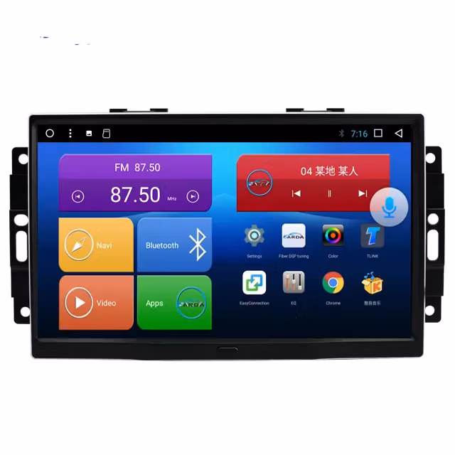 9" android12 bilstereo   Chrysler Sebring( 2007--2010) gps wifi carplay android auto blåtand rds Dsp RAM:6GB,ROM: 128GB, 4G LTE