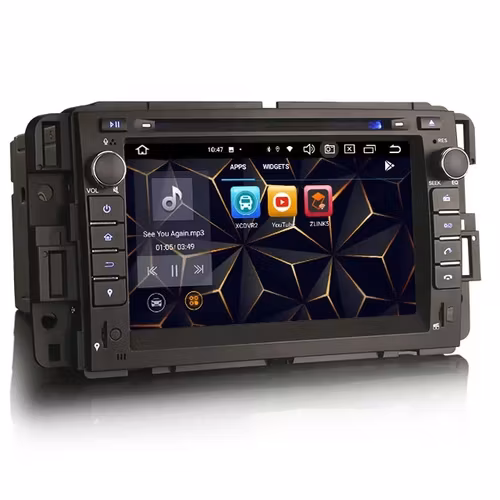 7"android 12,bil dvd-spelare  chevrolet  Silverado 1500HD/2500HD/3500HD (2007-2014)   gps wifi carplay android auto blåtand rds Dsp RAM:4GB, ROM:64GB, 4G LTE