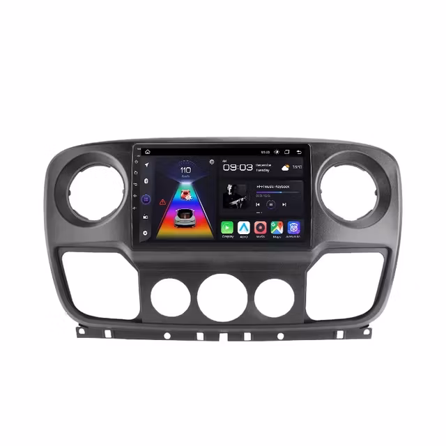10.1" android 14  bilstereo  Opel Movano (2010--2021) gps wifi carplay android auto blåtand rds Dsp  Rom:256GB  Ram:8GB,4G LTE