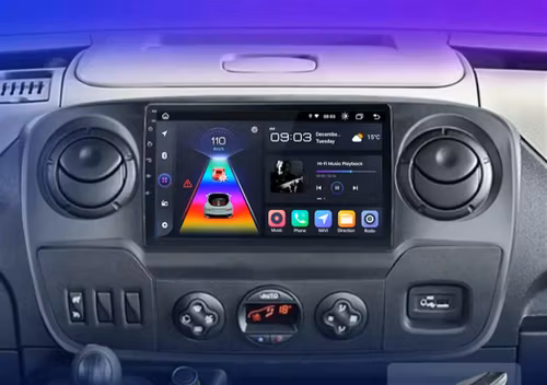 10.1" android 14  bilstereo  Renault Master (2010--2021) gps wifi carplay android auto blåtand rds Dsp  Rom:256GB  Ram:8GB,4G LTE