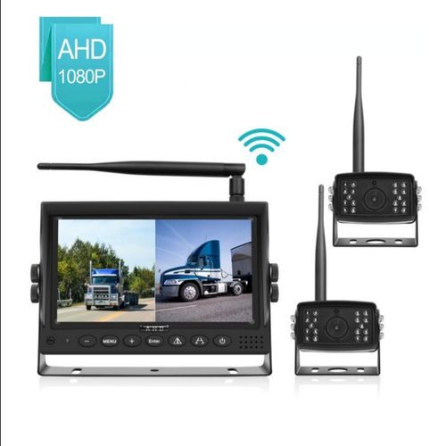 7" monitor Bus,Skåpbil, husbil wifi vattentät dual backkamera  system.