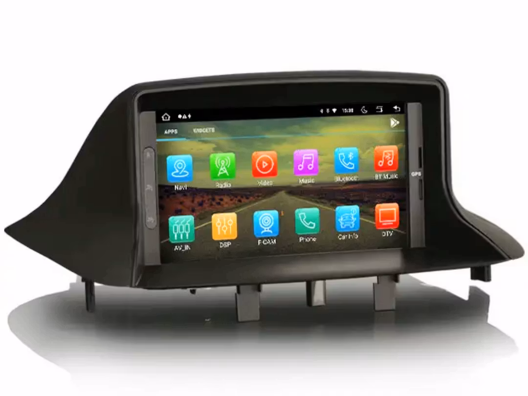 7"android 13,bilstereo dvd-spelare.  Renault Megane 3 (2008-2015)  gps wifi carplay android auto blåtand rds Dsp RAM:4GB, ROM:64GB, 4G LTE