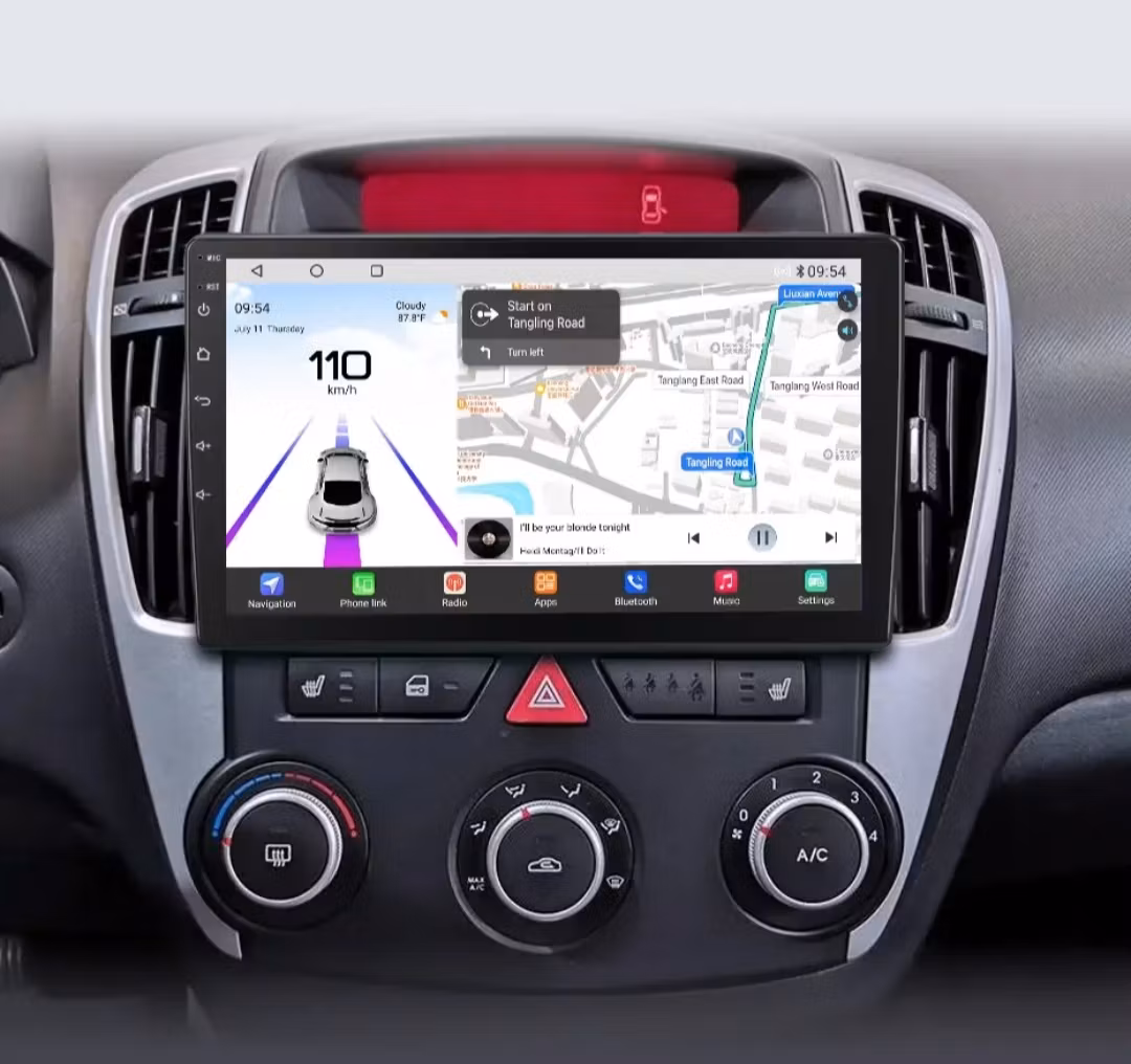 9"android 13, bilstereo kia Ceed  ( 2007--2009) gps wifi carplay android auto blåtand rds Dsp RAM:8GB, ROM:128GB,4G LTE