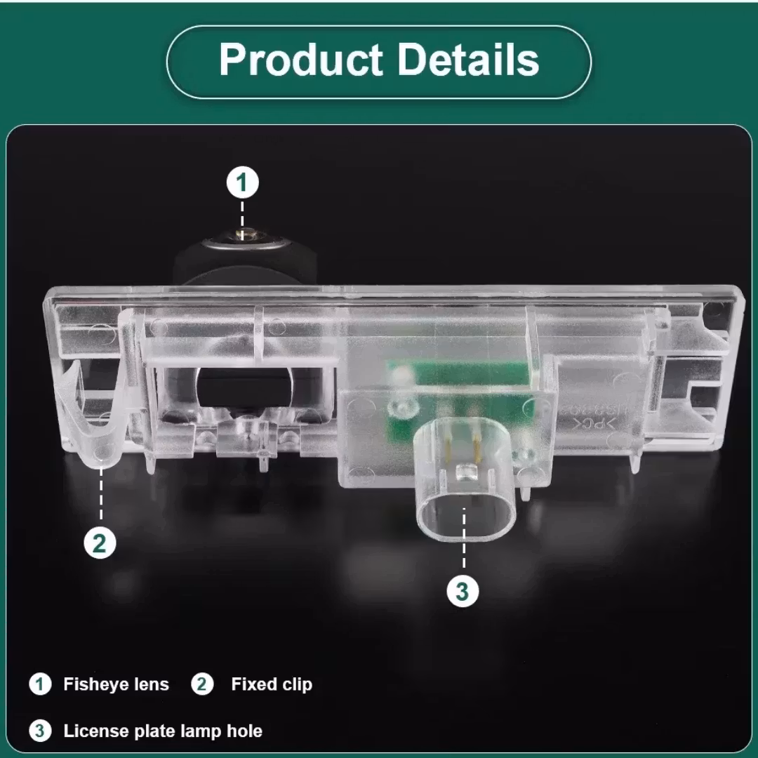 170° Vattentät HD backkamera  För 2014-2019 BMW F20/F21 1-serie