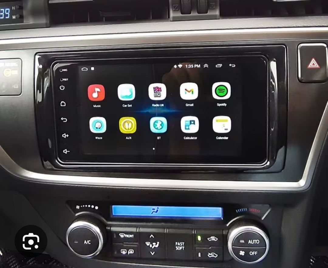 9"android 13. Bilstereo Toyota Auris ( 2013--2015) gps wifi carplay android auto blåtand rds Dsp RAM: 8GB, ROM: 128GB  4G LTE