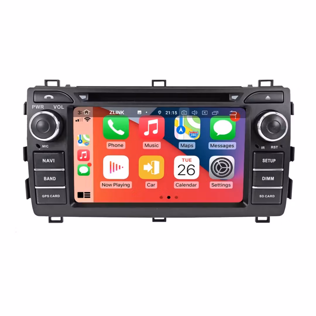 7"android 13,bilstereo  dvd-spelare Toyota Auris ( 2013-2015) gps wifi carplay android auto blåtand rds Dsp RAM: 8GB,Rom:128GB  4G LTE