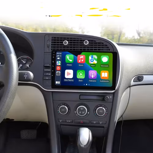 9" android 13, bilstereo Saab 9-3(2007---2014) gps wifi carplay android auto blåtand rds Dsp RAM: 2GB, ROM: 32GB,4G LTE