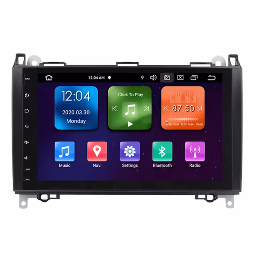 9" Android14.0  Bilstereo  Mercedes Benz  B200 A/B Class W169 W245 (2004--2011) Gps carplay android auto blåtand rds Dsp  RAM: 4GB,ROM:64GB,  wifi,4G LTE