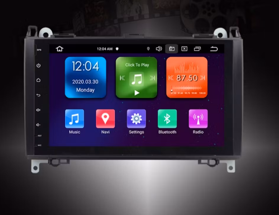 9" Android14.0  Bilstereo  Mercedes Benz  B200 A/B Class W169 W245 (2004--2011) Gps carplay android auto blåtand rds Dsp  RAM: 4GB,ROM:64GB,  wifi,4G LTE