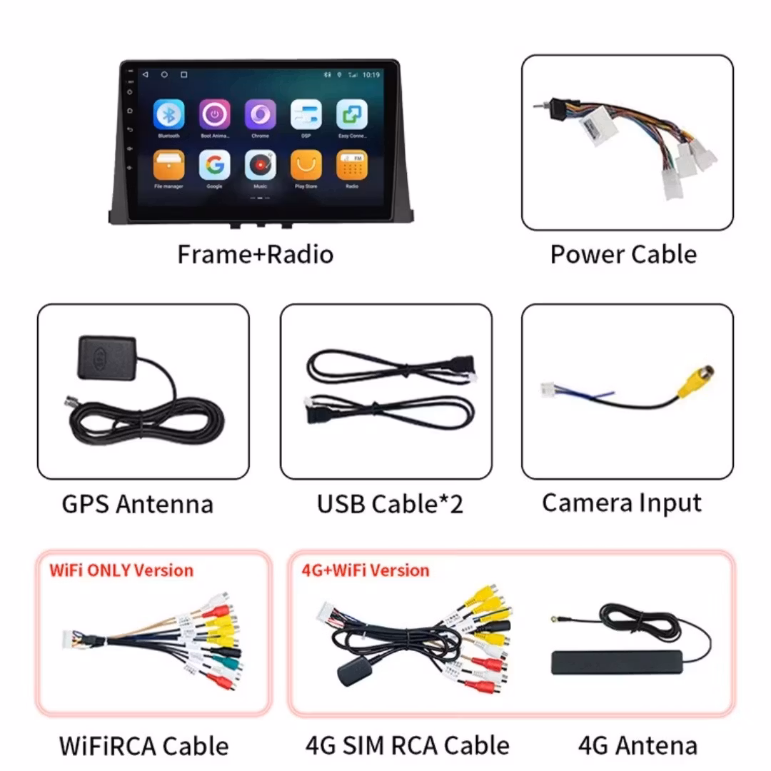 9"android 13. Bilstereo  Citroen Berlingo  ( 2018-2024)gps wifi carplay android auto blåtand rds Dsp RAM: 8GB,ROM: 256GB, 4G LTE