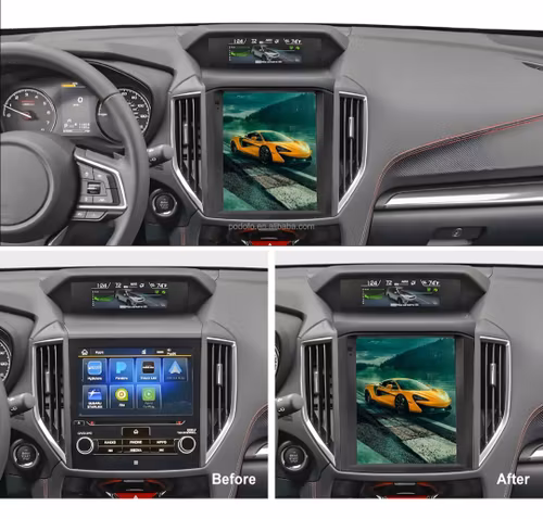9.7" Android 13, bilstereo Subaru Forester  (2015--2019) gps wifi carplay android auto blåtand rds Dsp RAM:2GB,ROM:64GB