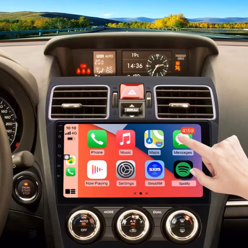9"android 14 bilstereo  Subaru Forester( 2012-2015) gps wifi carplay android auto blåtand rds Dsp RAM:6GB,ROM:  128GB,4G LTE