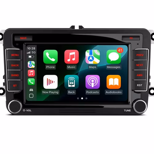 7" android 14 Bilstereo  Skoda  bilar ( 2006-- 2015) gps wifi carplay android auto blåtand rds Dsp RAM: 4GB, ROM: 64GB, 4G LTE
