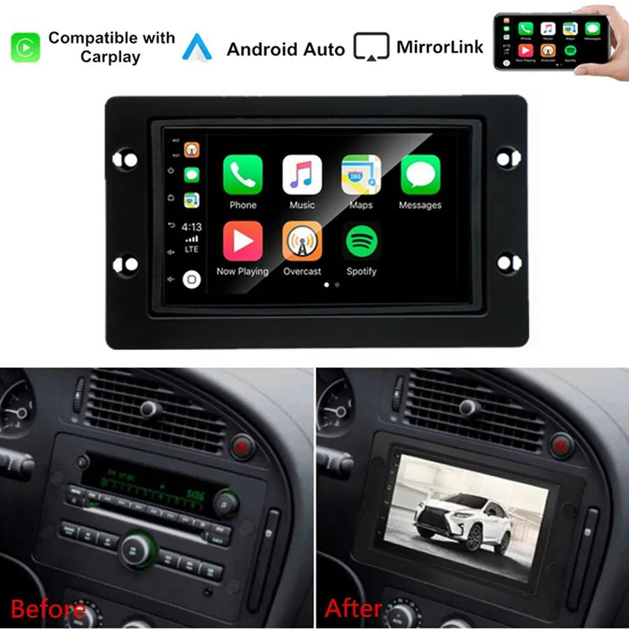7"android 13  bilstereo  SAAB 9-5 (2005--2011) GPS WIFI carplay android auto blåtand rds Dsp ROM: 32GB RAM:2GB
